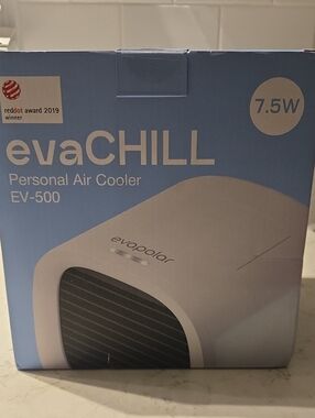 NIB EvaCHILL Personal Air Cooler EV-500 in Light Gray